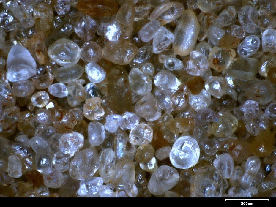 Sand Grains under the microscope